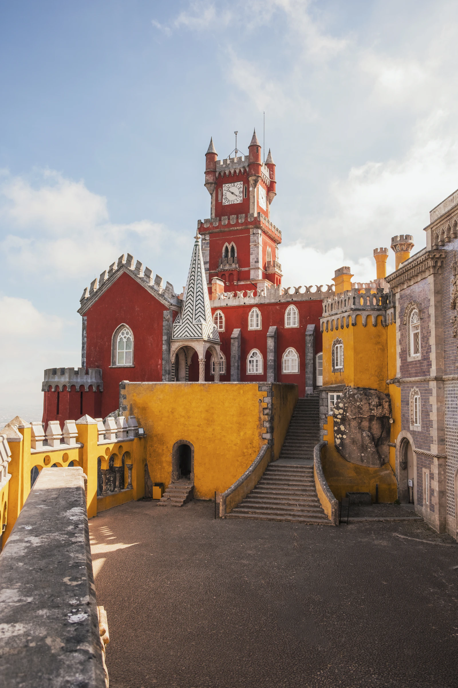 Colorful Pena Palace in Sintra, Portugal