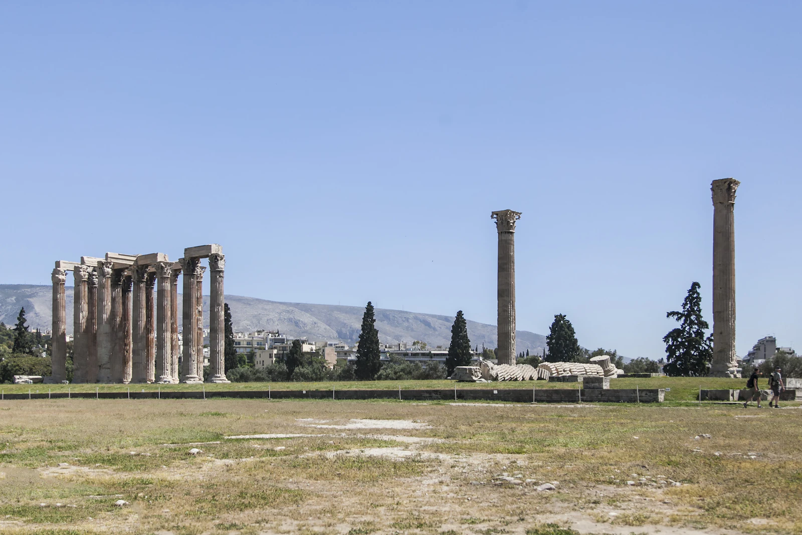Ancient columns of the Temple of Olympian Zeus in Athens