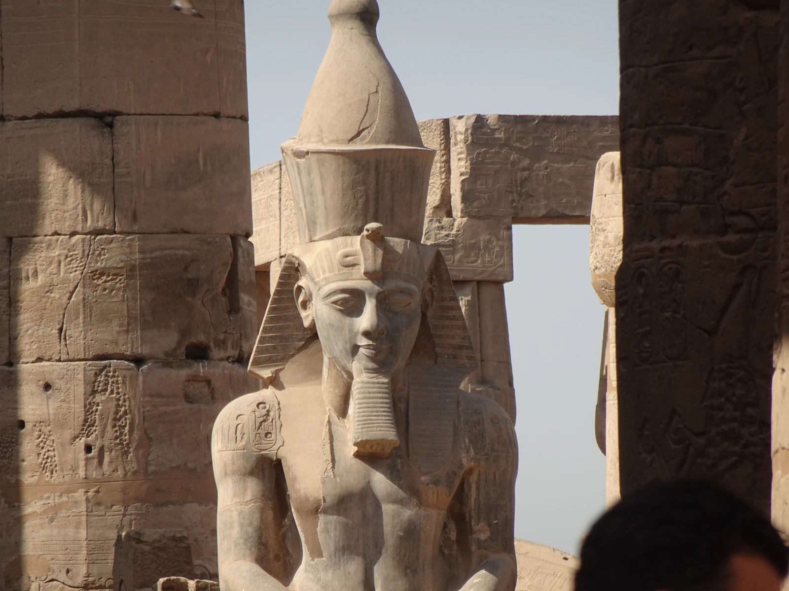 Statue of Ramses II at Luxor Temple in Egypt