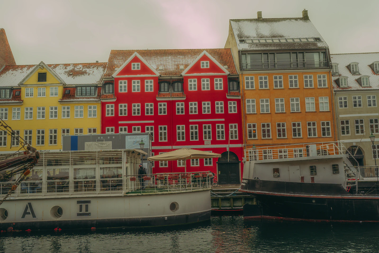 Boats in Copenhagen harbor