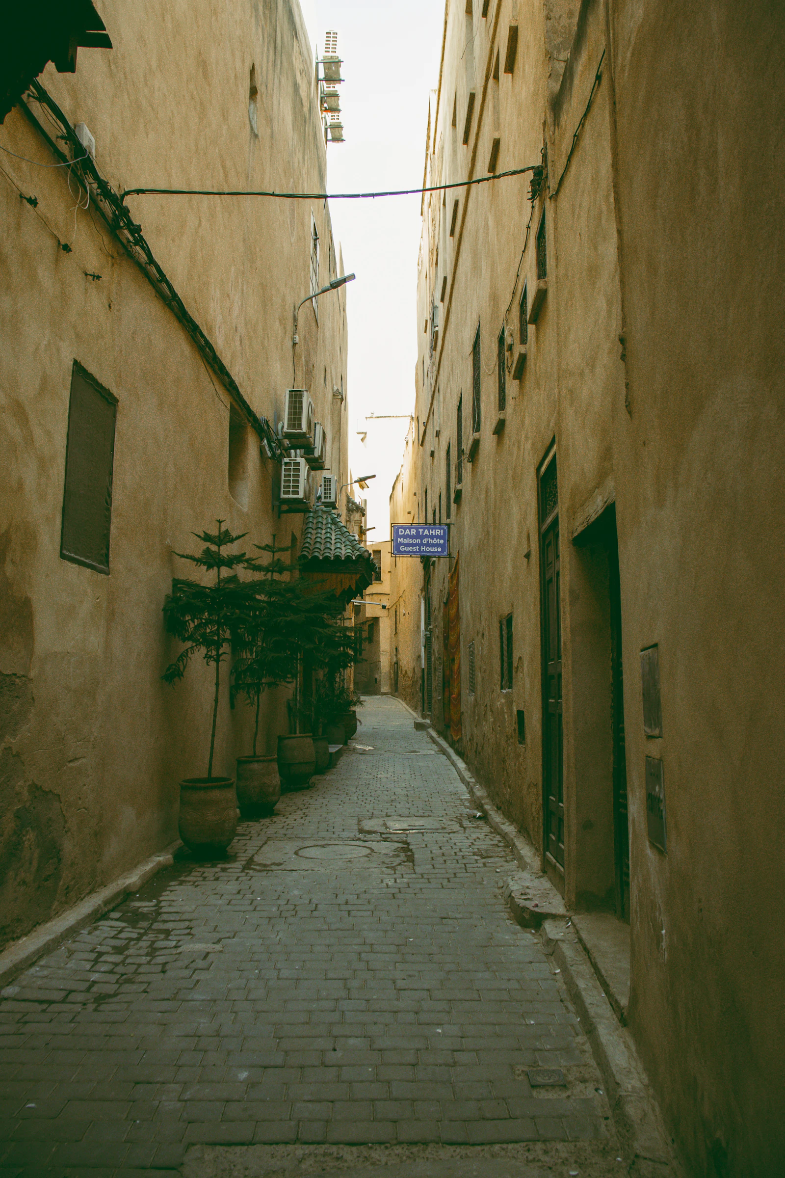 Narrow alleyway in the Marrakech medina